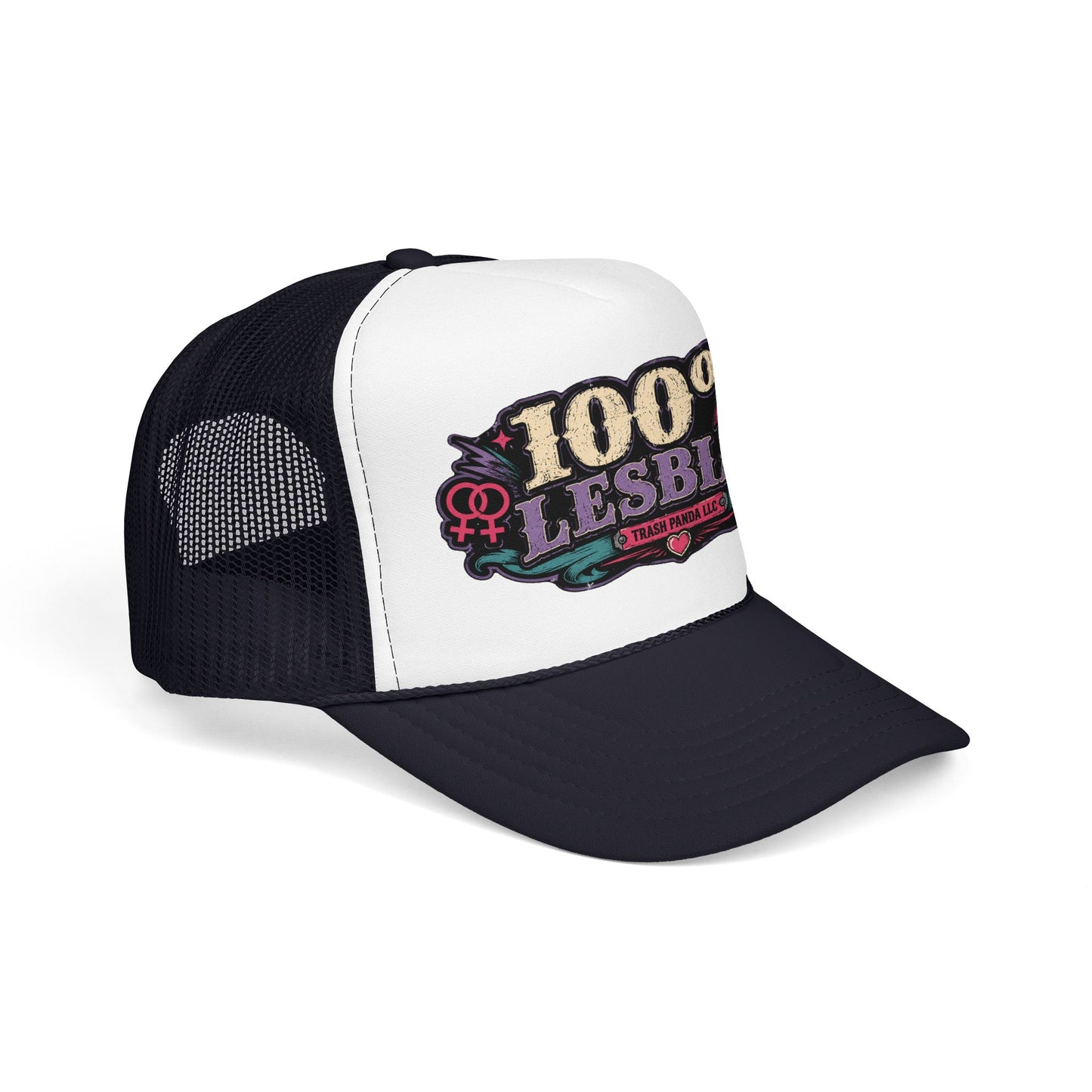 100% Lesbian Foam Trucker Hat (Printed)