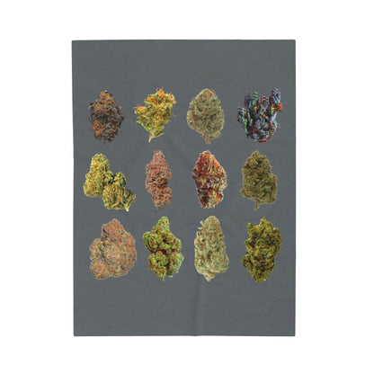 Weed Nugs Velveteen Plush Blanket