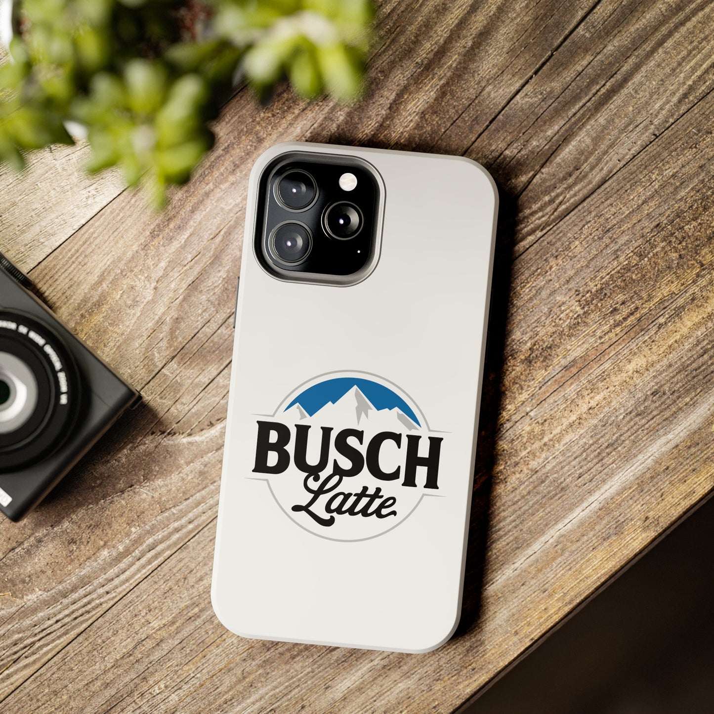 Busch Latte White Tough iPhone Cases