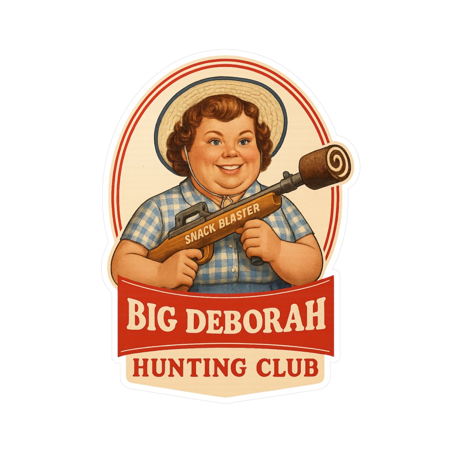 Big Deborah Hunting Club Vinyl Decal