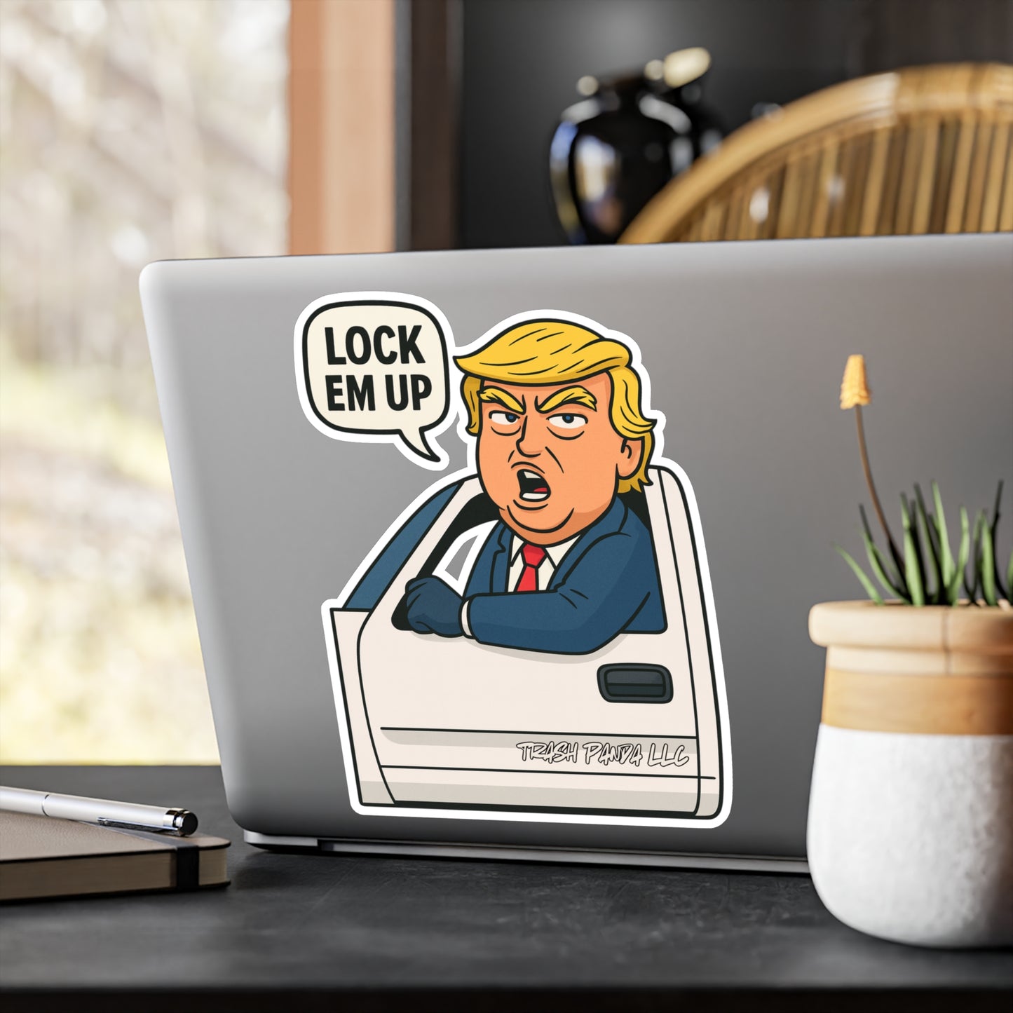 Lock Em Up DJT Vinyl Decals