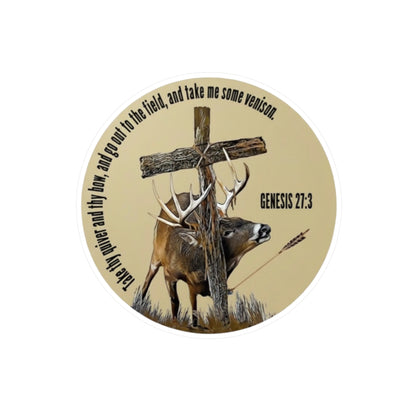 Christian Bow Hunter Deer Hunting Vinyl Decal