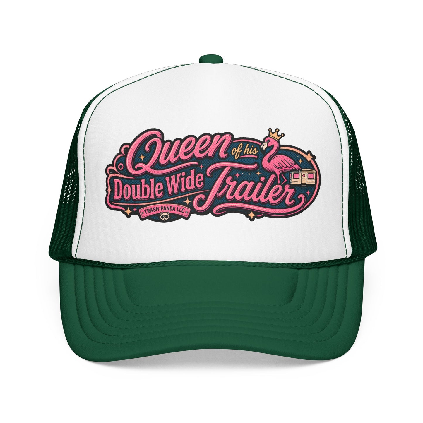 Queen Of His Trailer Foam Trucker Hat (Printed)