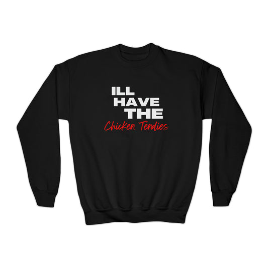 Chicken Tendies Youth Crewneck Sweatshirt