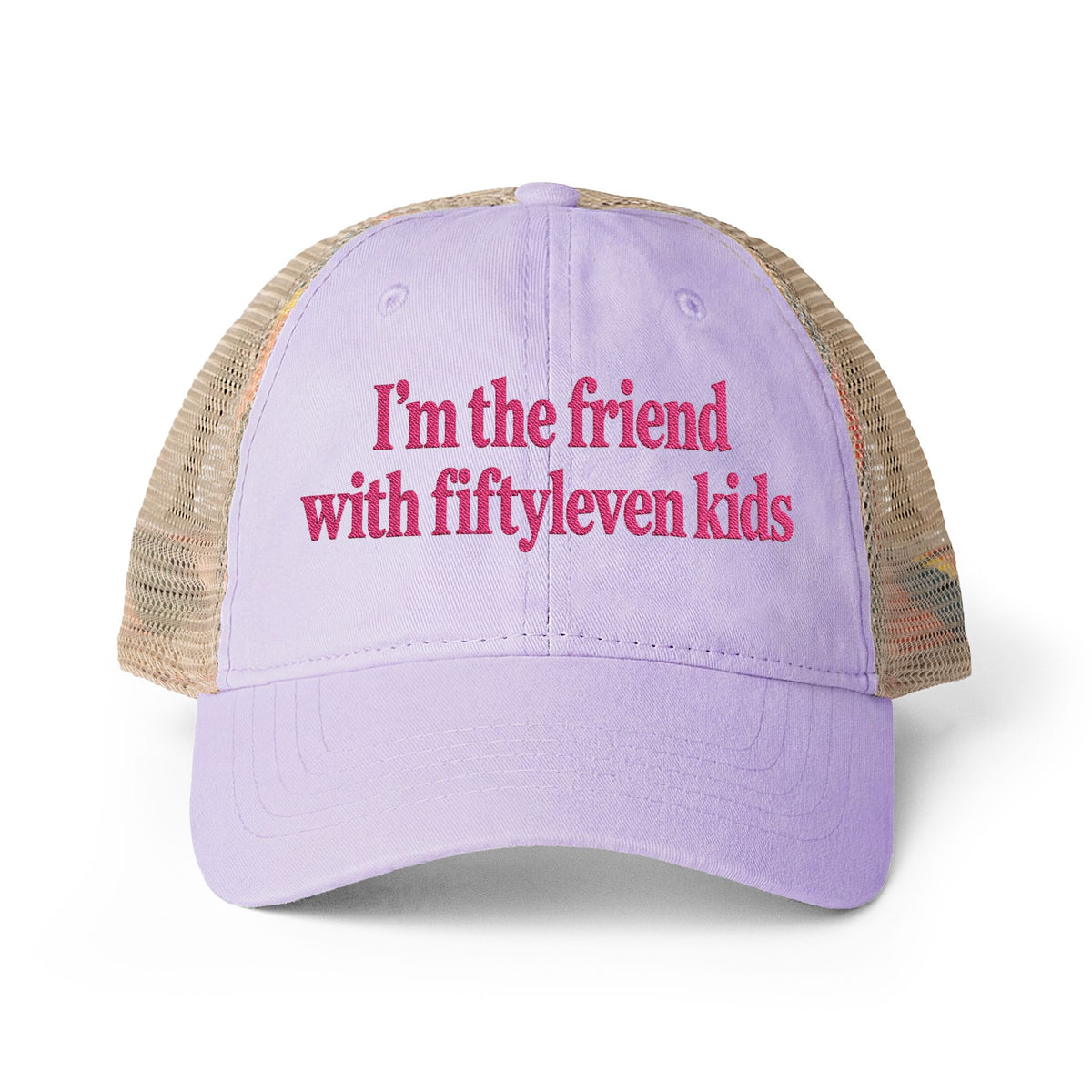 Fiftyleven Kids Women's Washed Mesh-Back Cap (Embroidery)