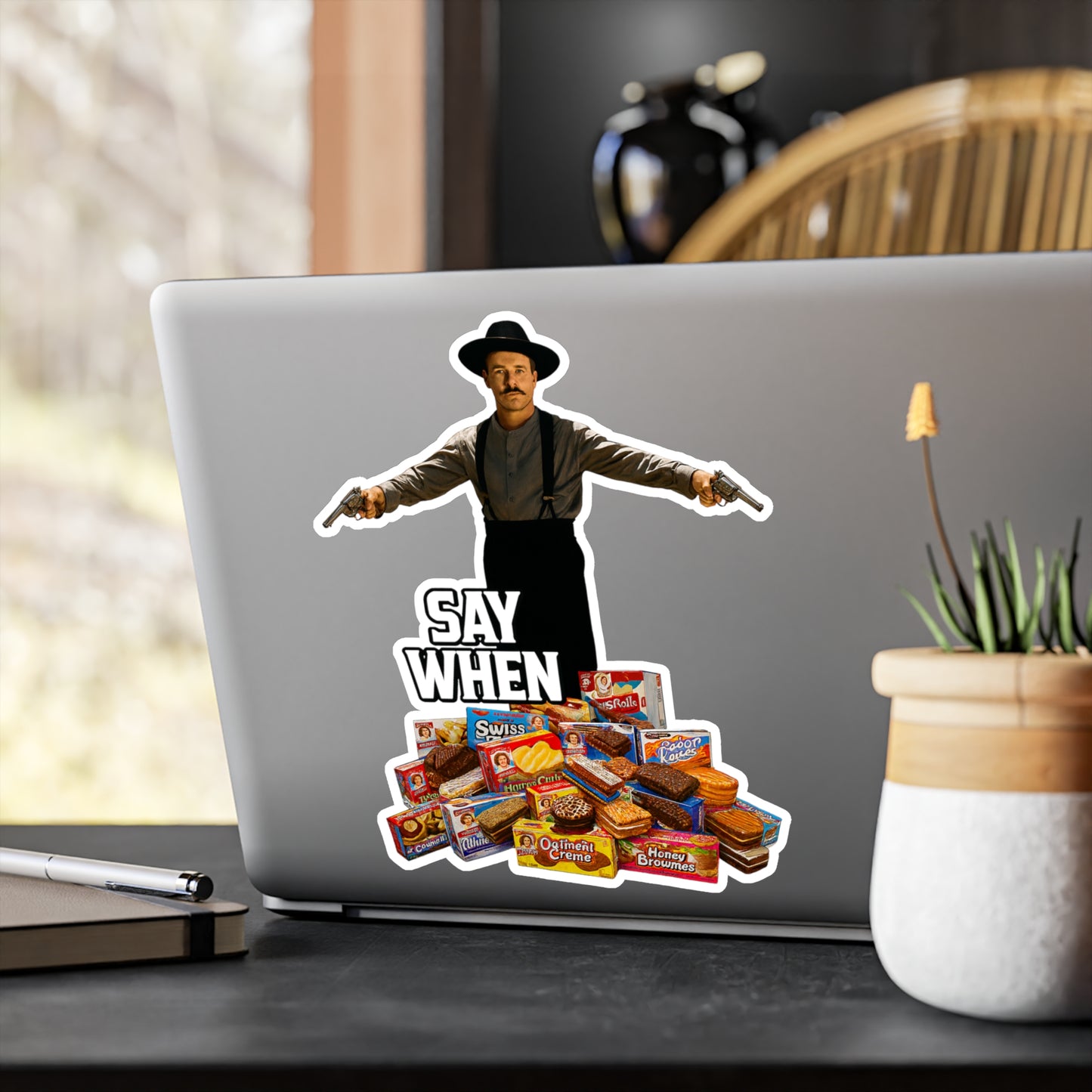 Say When Doc Holiday Little Debbie Vinyl Decal