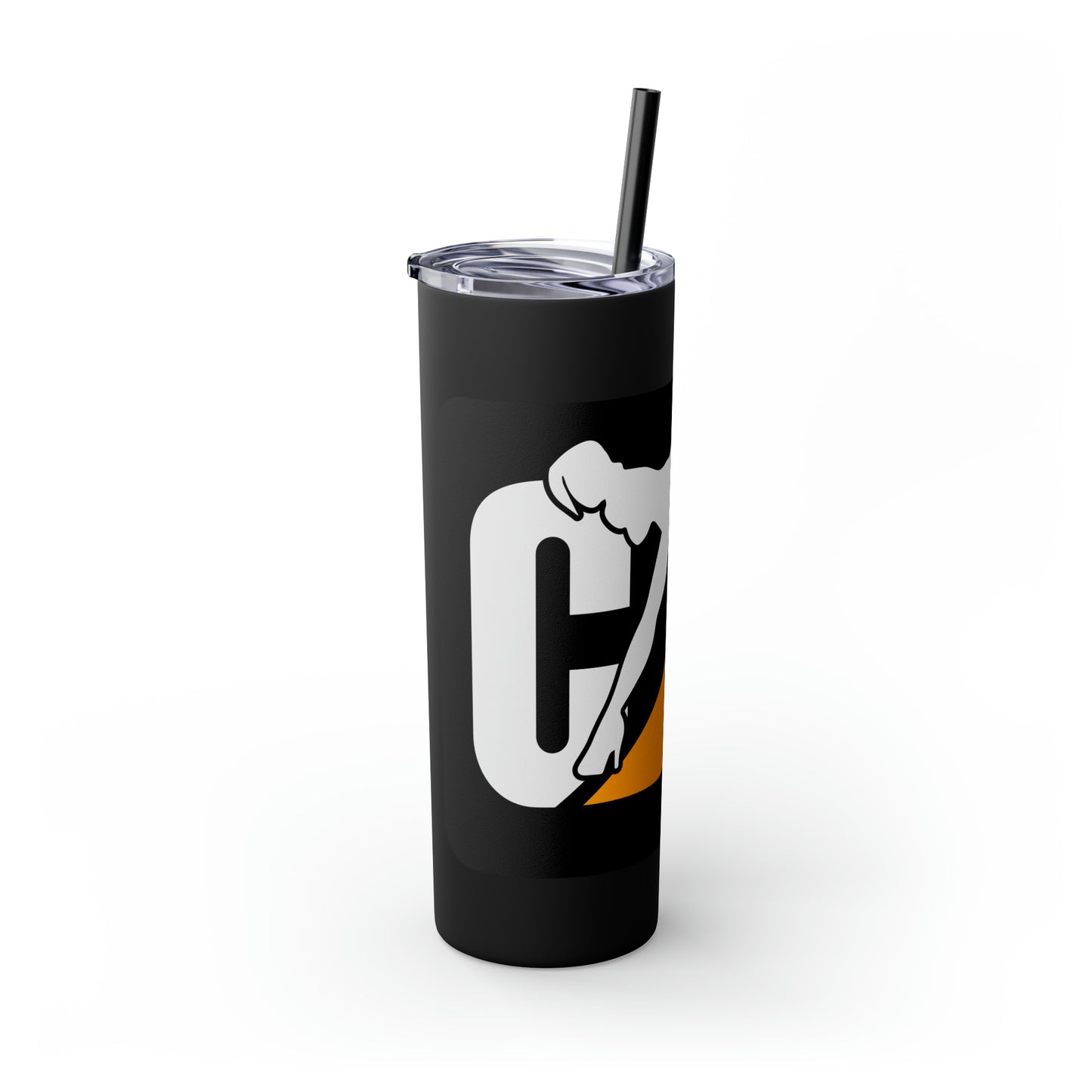 CAT Girl Skinny Tumbler with Straw, 20oz