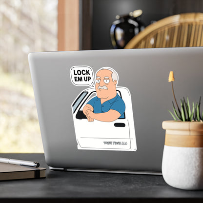 Lock Em Up American D Vinyl Decals
