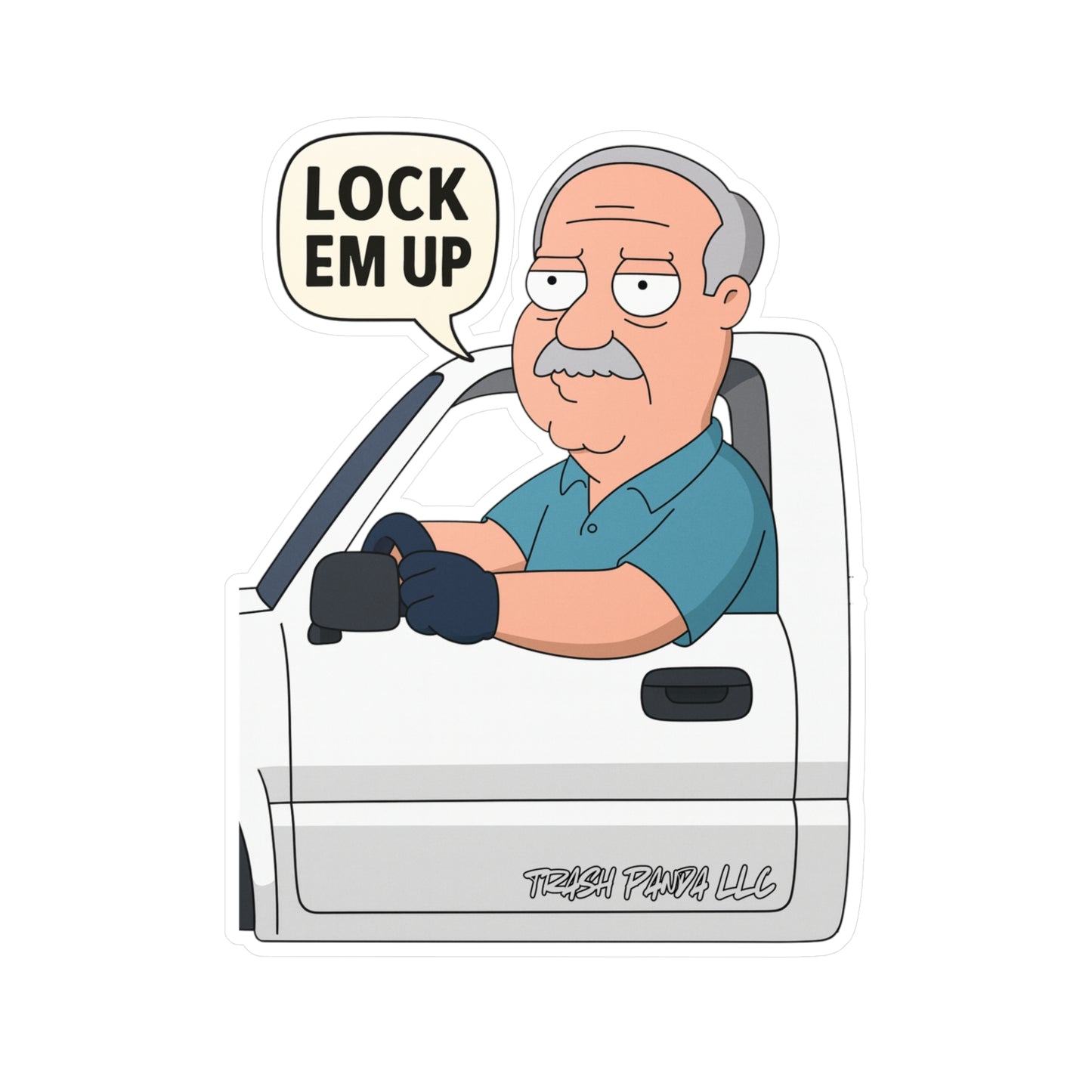 Lock Em Up Family Guy Vinyl Decals