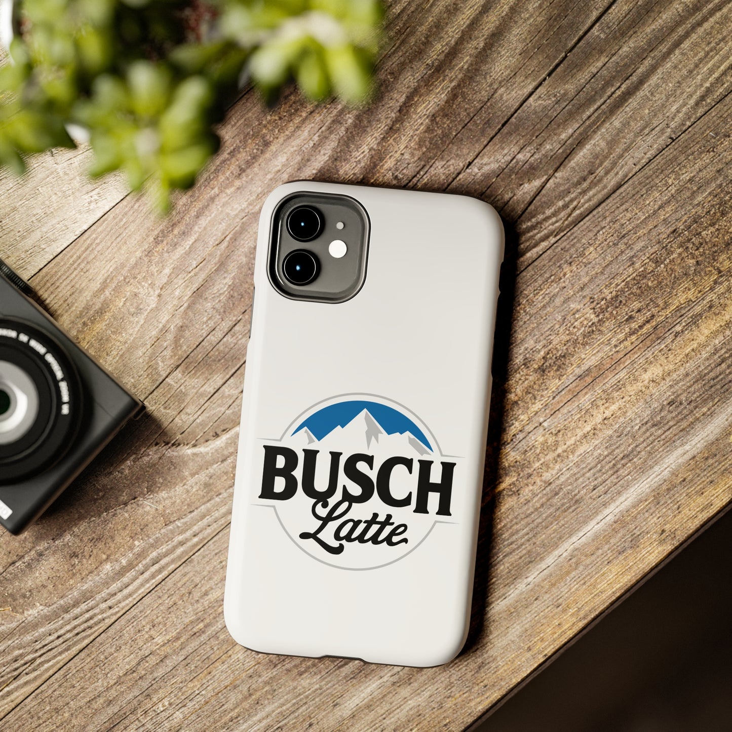 Busch Latte White Tough iPhone Cases