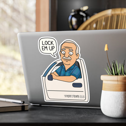 Lock Em Up Bob Brger Vinyl Decals