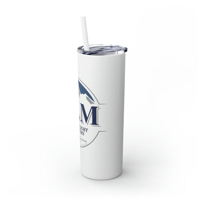 BLM Busch Logo Skinny Tumbler with Straw, 20oz