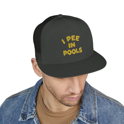 Pee In Pools 5 Panel Trucker Cap (Embroidery)