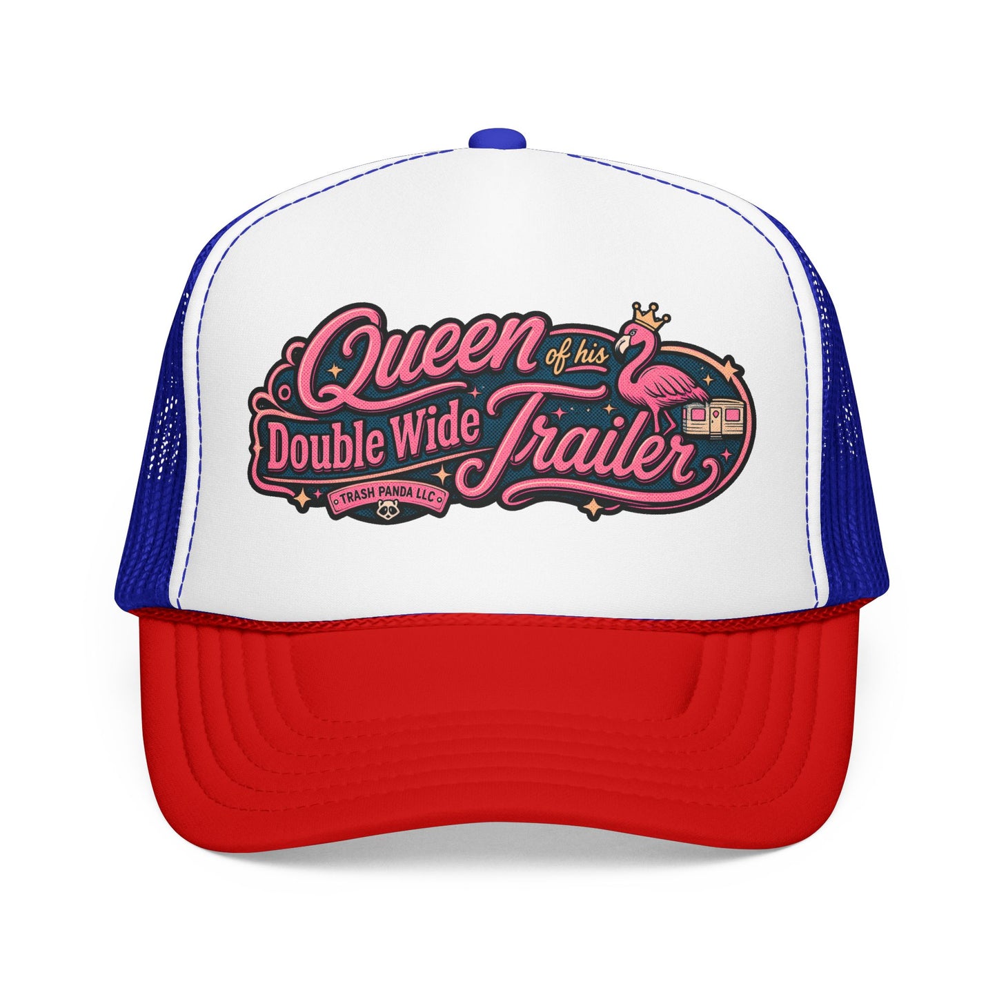 Queen Of His Trailer Foam Trucker Hat (Printed)