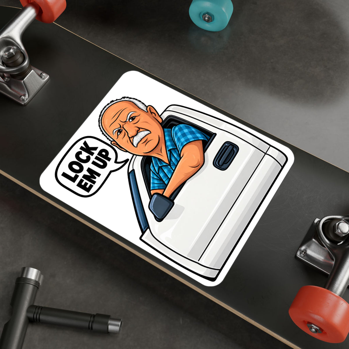 Lock Em Up Vinyl Decal