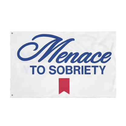 Menace To Sobriety Double Sided Trail Flag