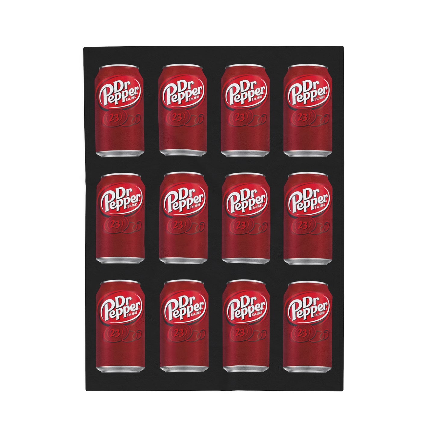 Dr Pepper Velveteen Plush Blanket