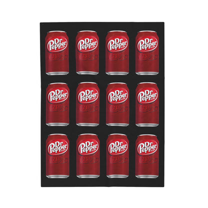 Dr Pepper Velveteen Plush Blanket