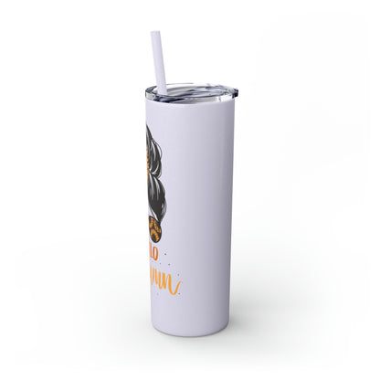 Hello Autumn Skinny Tumbler with Straw, 20oz