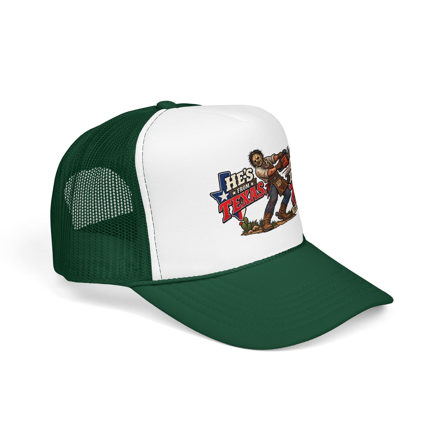 He's From Texas Foam Trucker Hat