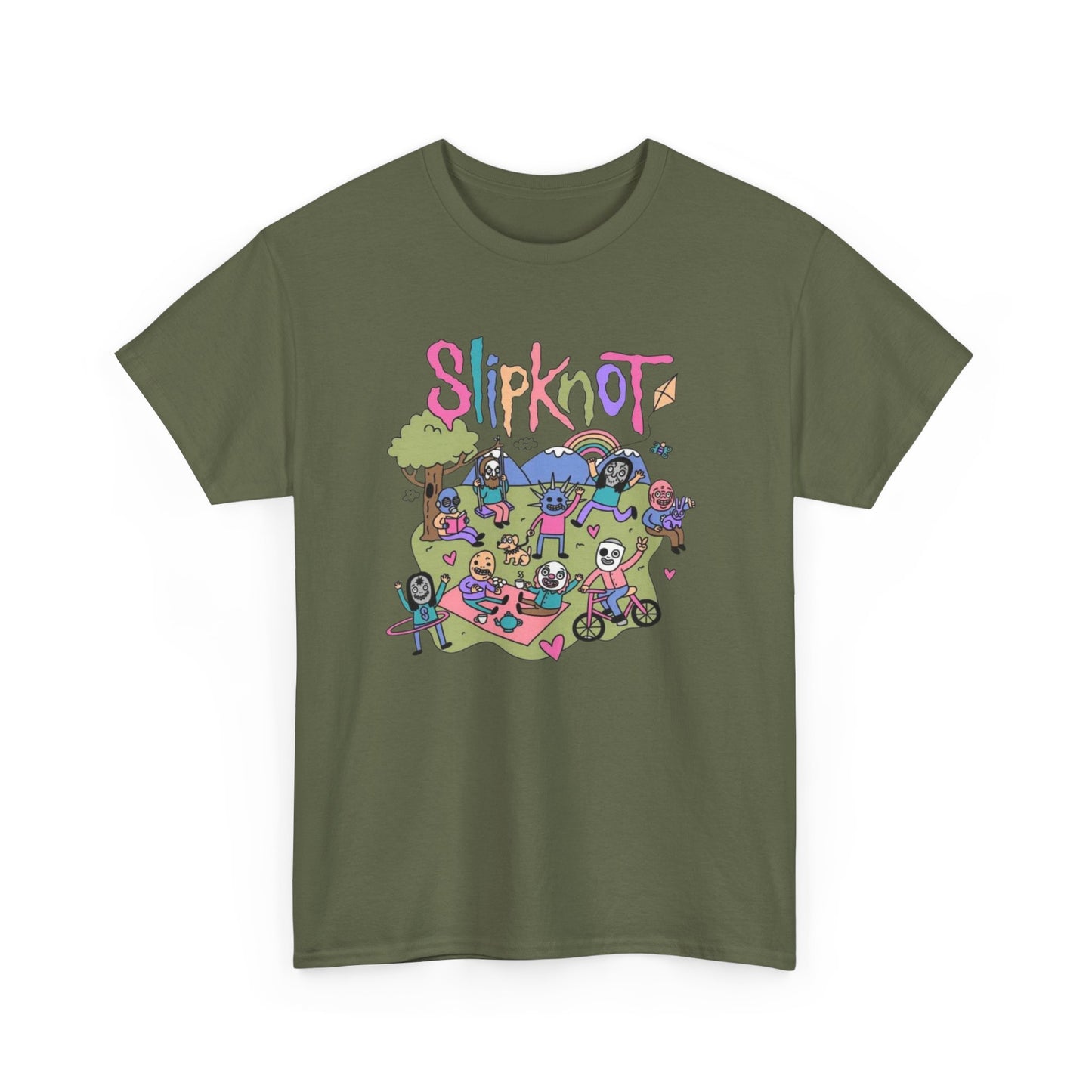 Colorful Metal Band Tee