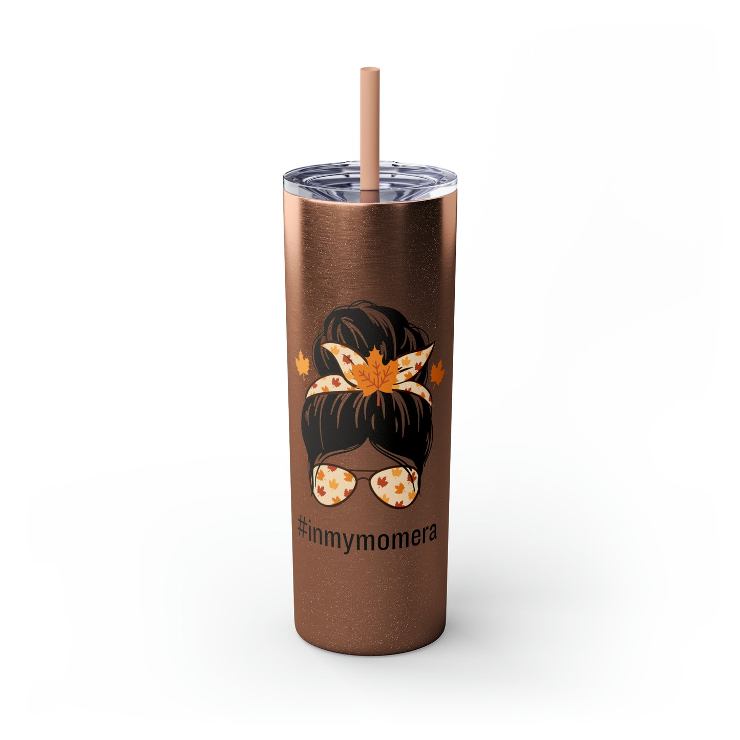 In My Mom Era Fall Skinny Tumbler with Straw, 20oz