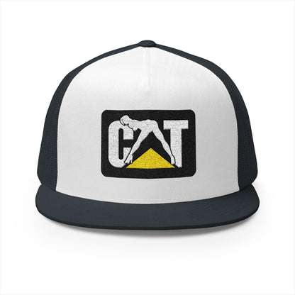 Cat Girl Embroidered 5 Panel Trucker Cap