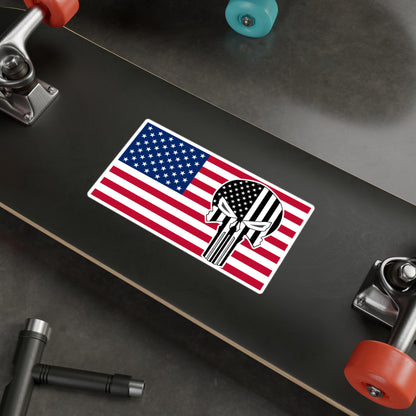 American Flag W/ Punisher Vinyl Decals