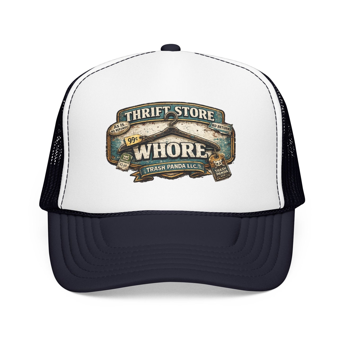 Thrift Store Wh*re Foam Trucker Hat (Printed)