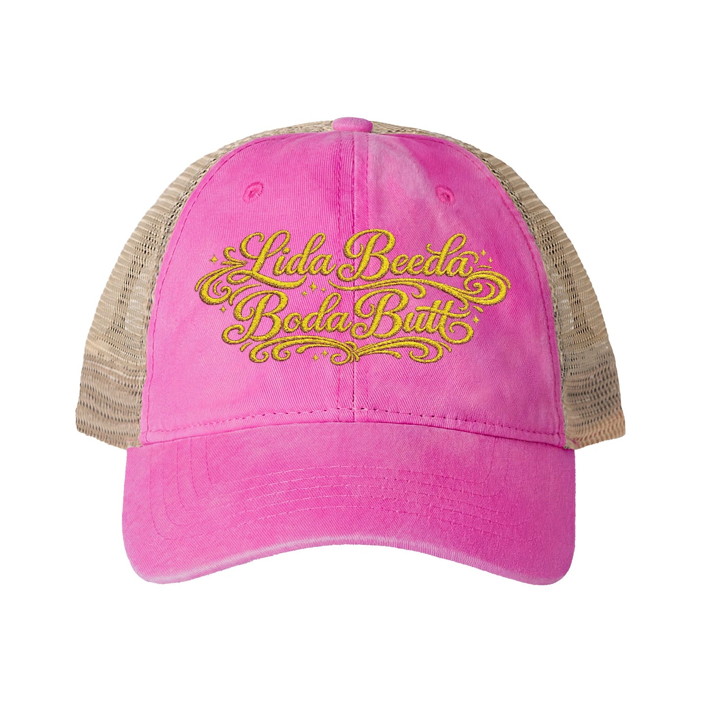 Lida Beeda Boda Butt Women's Washed Mesh-Back Cap