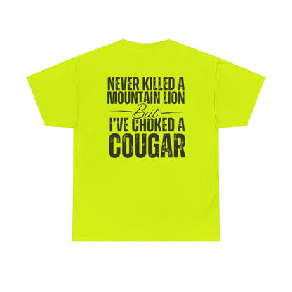 Choked A Cougar Unisex Heavy Cotton Tee