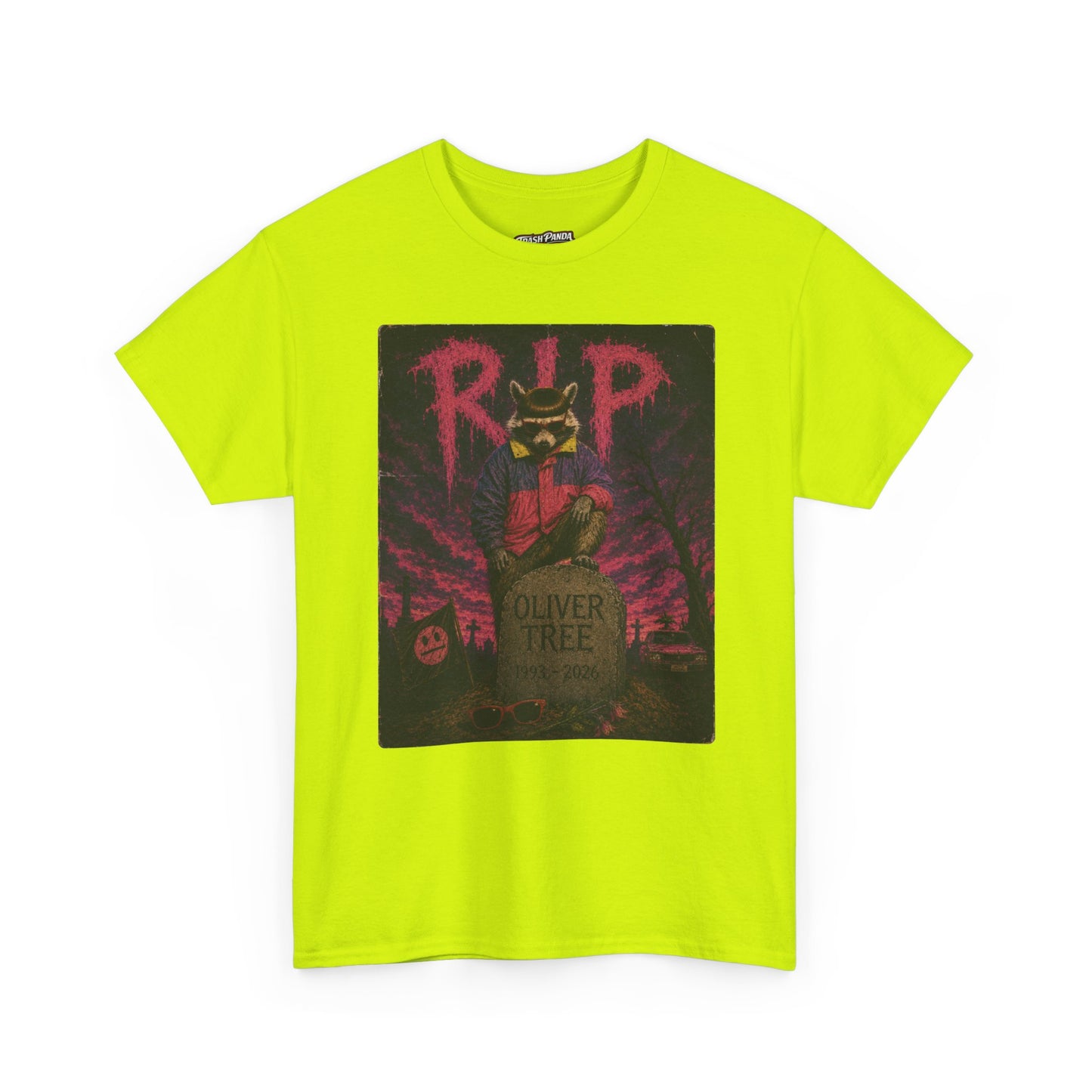 RIP Oliver T Trash Panda Tribute Unisex Heavy Cotton Tee