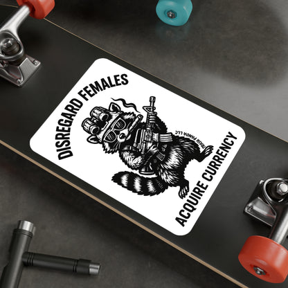 F B*tches Get Money Trash Panda LLC Raccoon Vinyl Decal