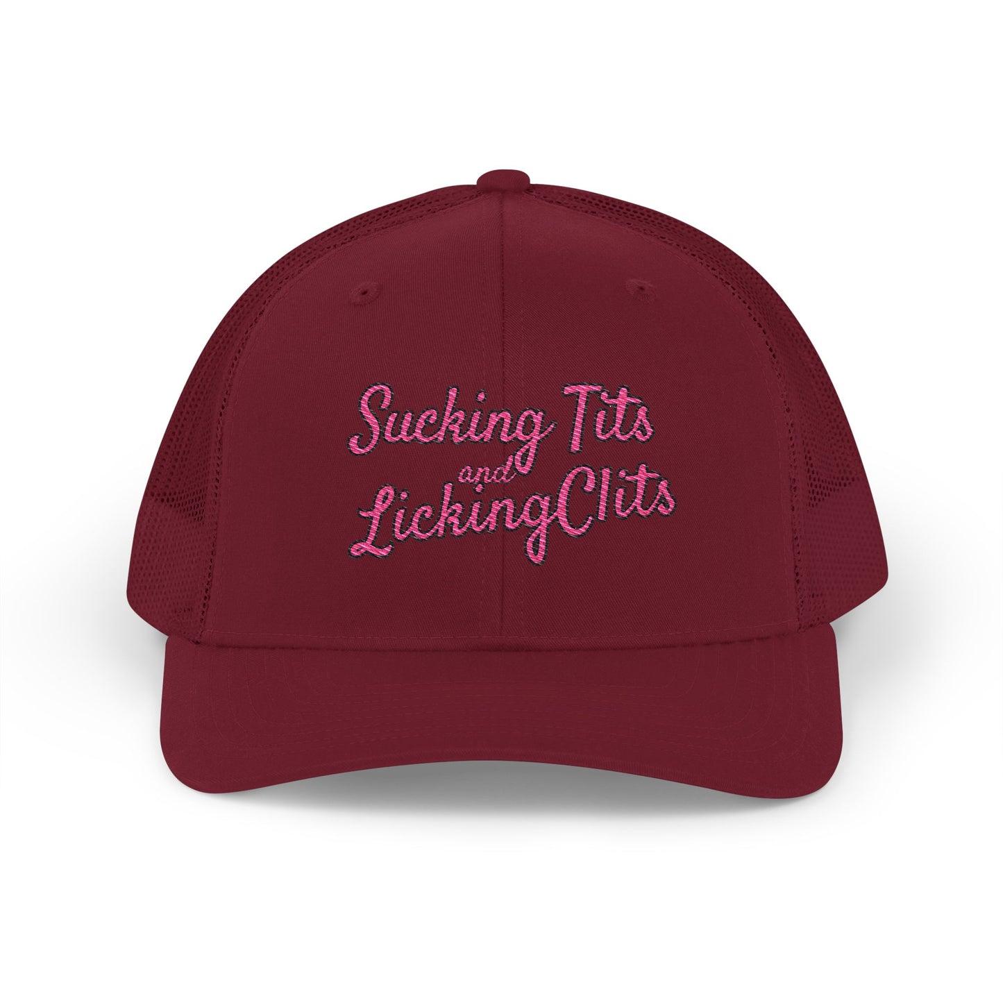 Sucking Ts and Licking Cs (Pink Thread) Richardson 112 Snapback Trucker Cap