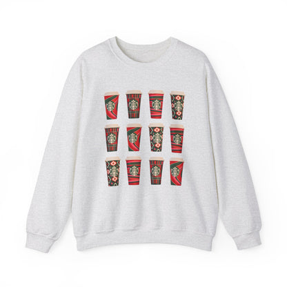 2023 Starbucks Christmas Sweatshirt Unisex Heavy Blend™ Crewneck Sweatshirt