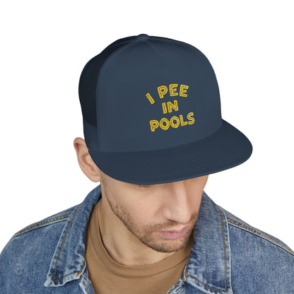 Pee In Pools 5 Panel Trucker Cap (Embroidery)