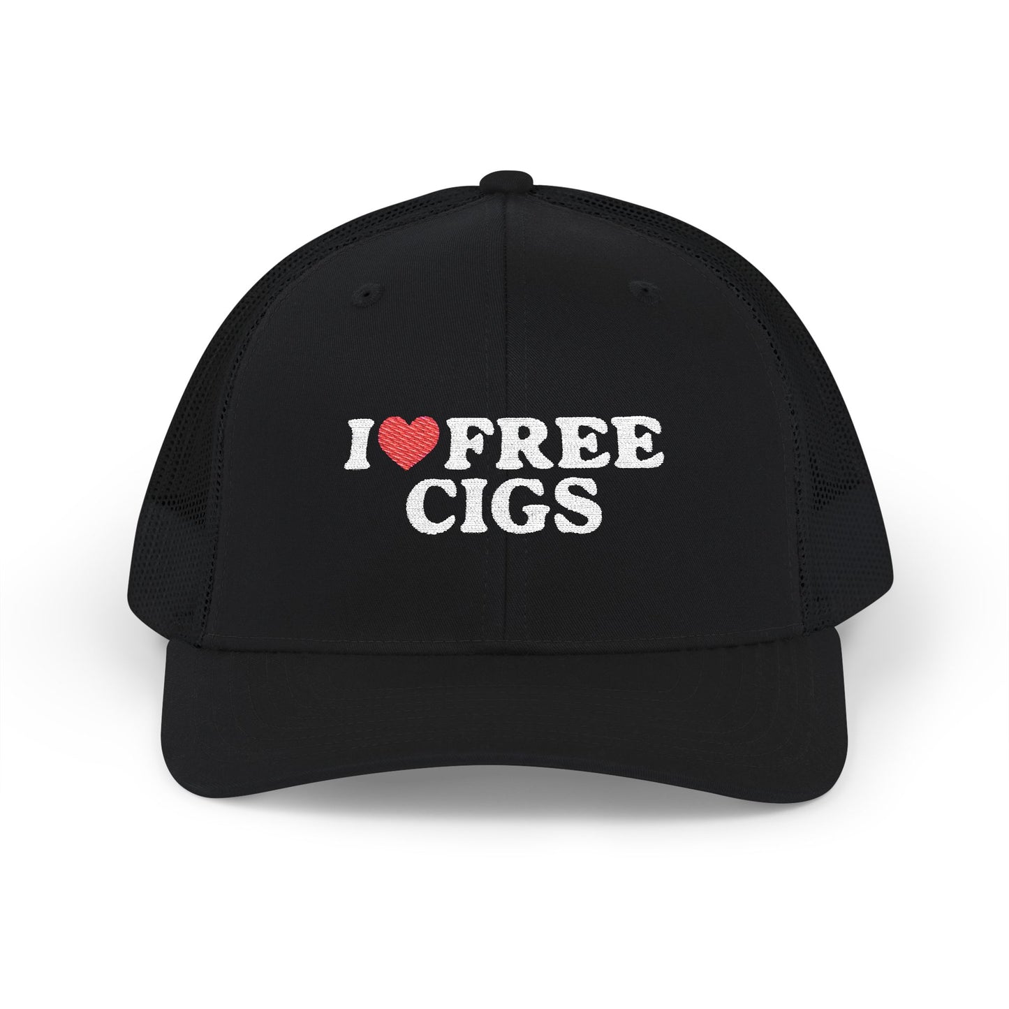 I Heart Free Cigs Richardson 112 Snapback Trucker Cap