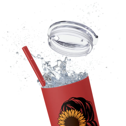 Hello Autumn Skinny Tumbler with Straw, 20oz