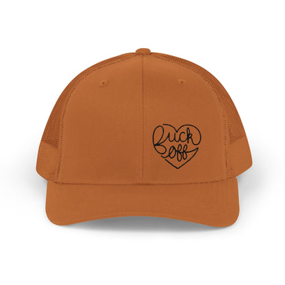 F*CK OFF Heart (Ladies) Snapback Trucker Cap