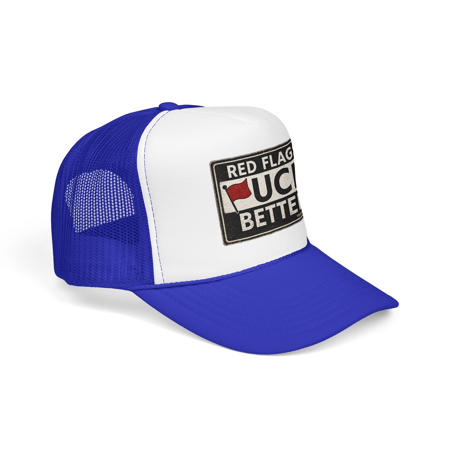 Red Flags F Better Foam Trucker Hat (Printed)