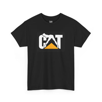 CAT Girl Logo Front Unisex Heavy Cotton Tee