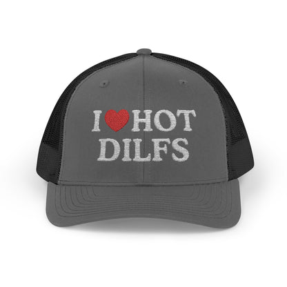 I Heart Hot Dilfs Richardson 112 Snapback Trucker Cap
