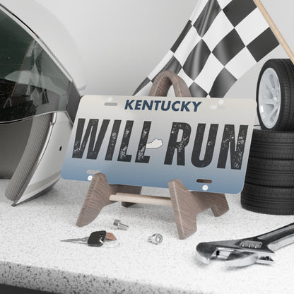 WILL RUN KY Vanity Plate