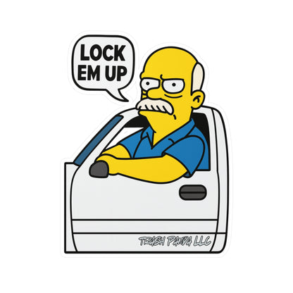 Lock Em Up Simpson Vinyl Decals