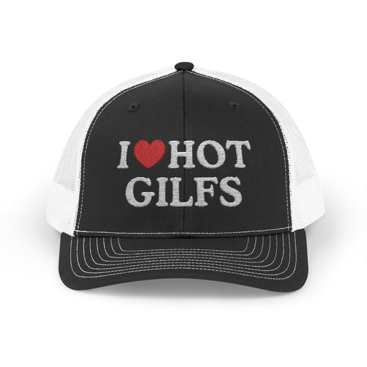 I Heart Hot Gilfs Richardson 112 Snapback Trucker Cap