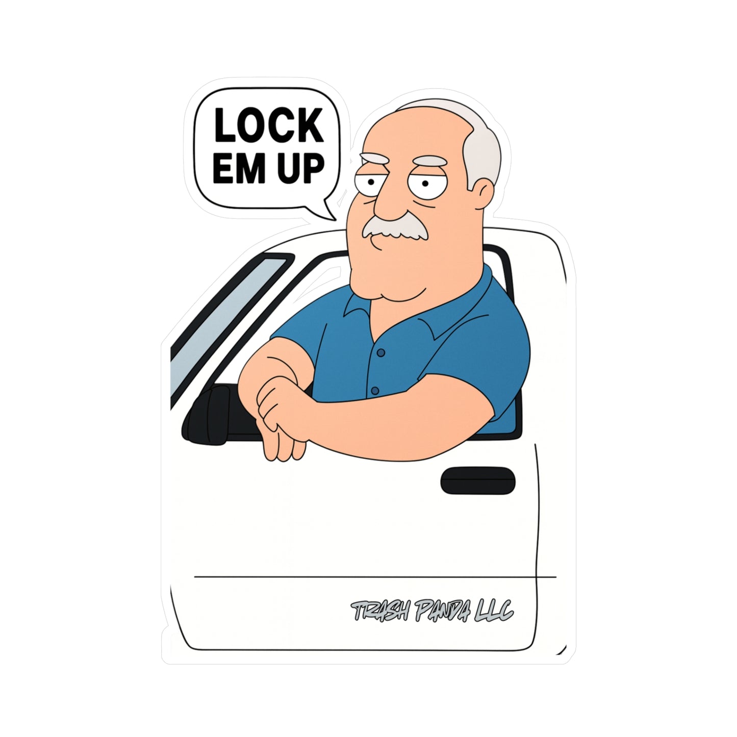 Lock Em Up American D Vinyl Decals