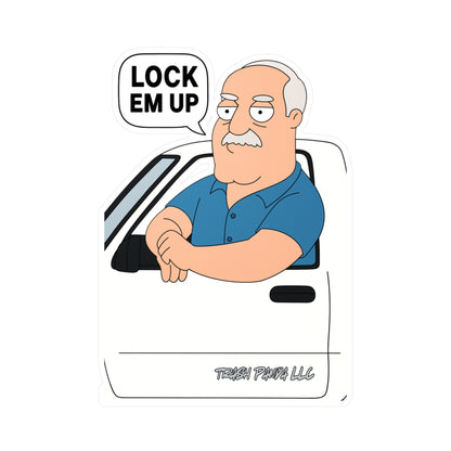 Lock Em Up American D Vinyl Decals