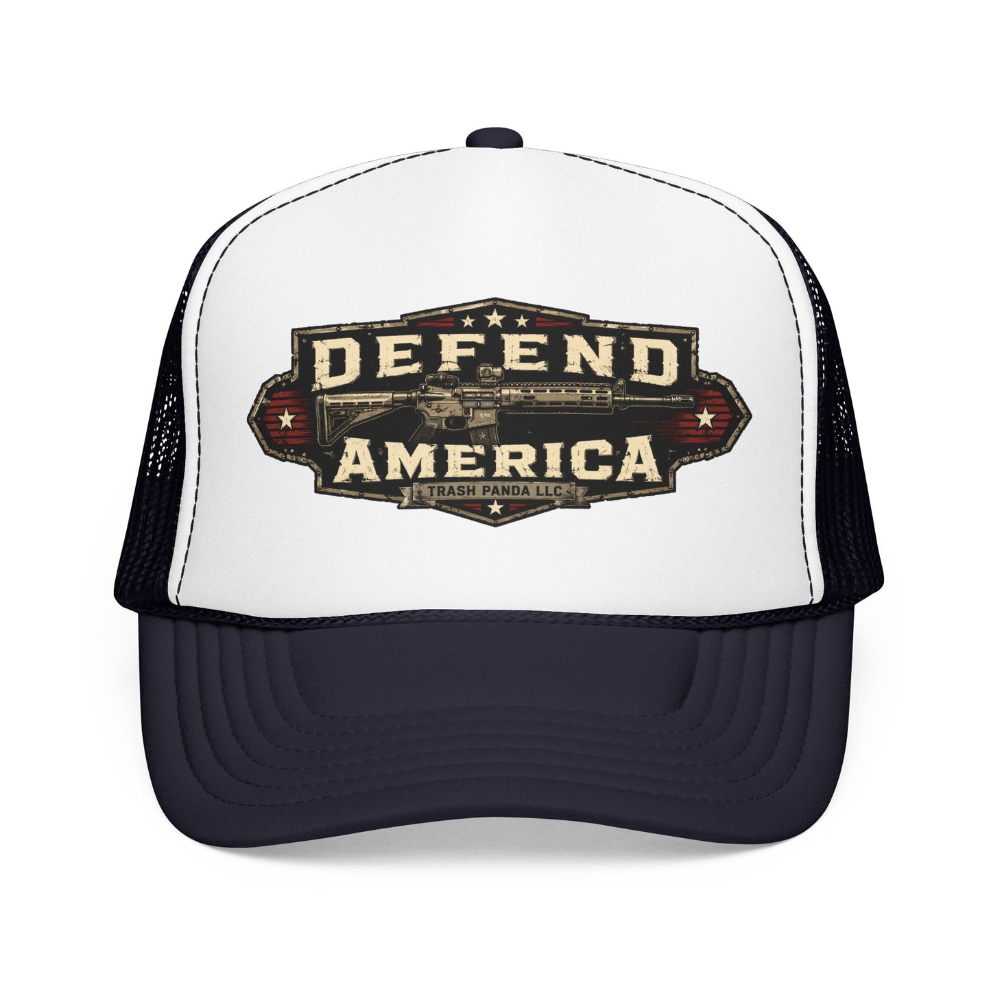 Defend America Foam Trucker Hat (Printed)