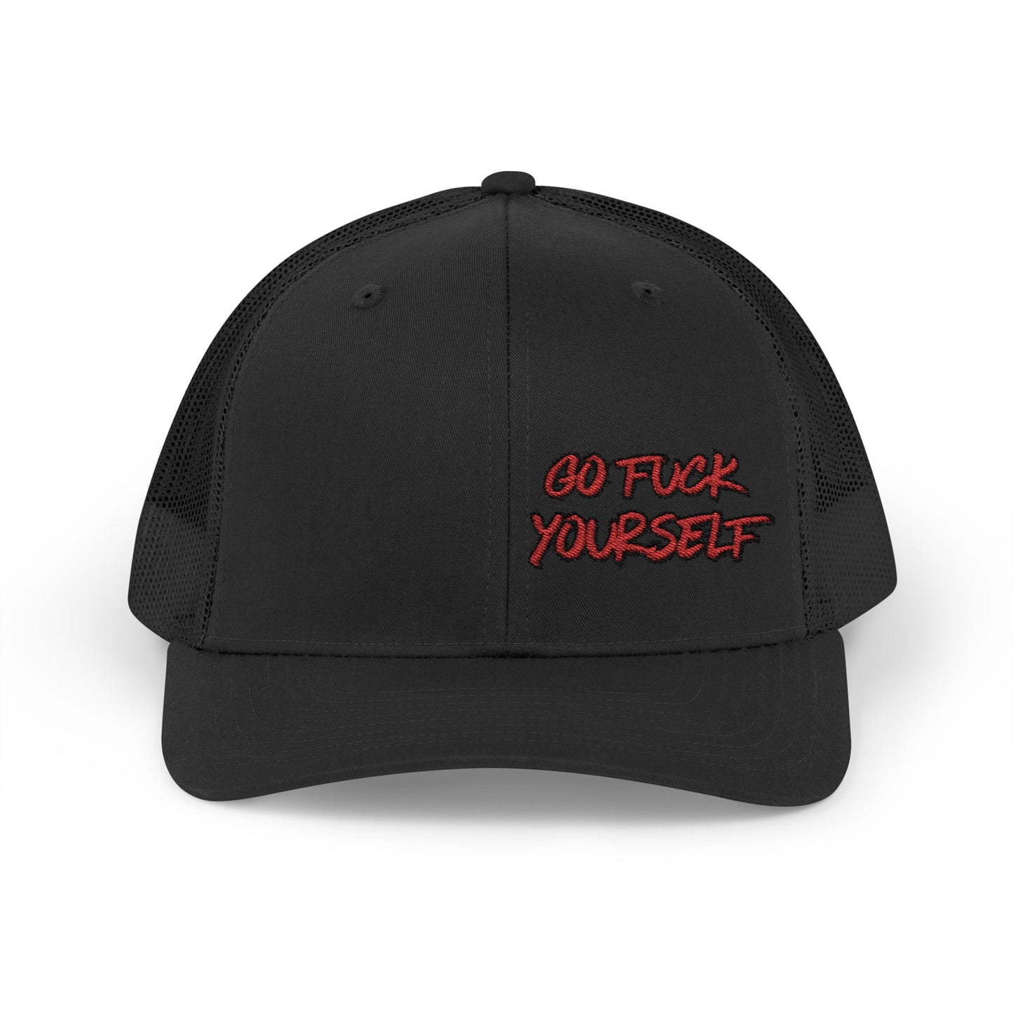 Go F Yourself (RED) Richardson 112 Snapback Trucker Cap