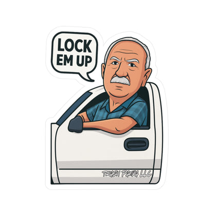 Lock Em Up Kiss-Cut Vinyl Decals